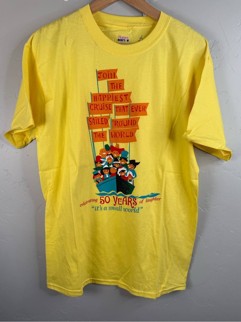 NWT Disney Parks It’s A Small World Ride 50 Years Anniversary Tee